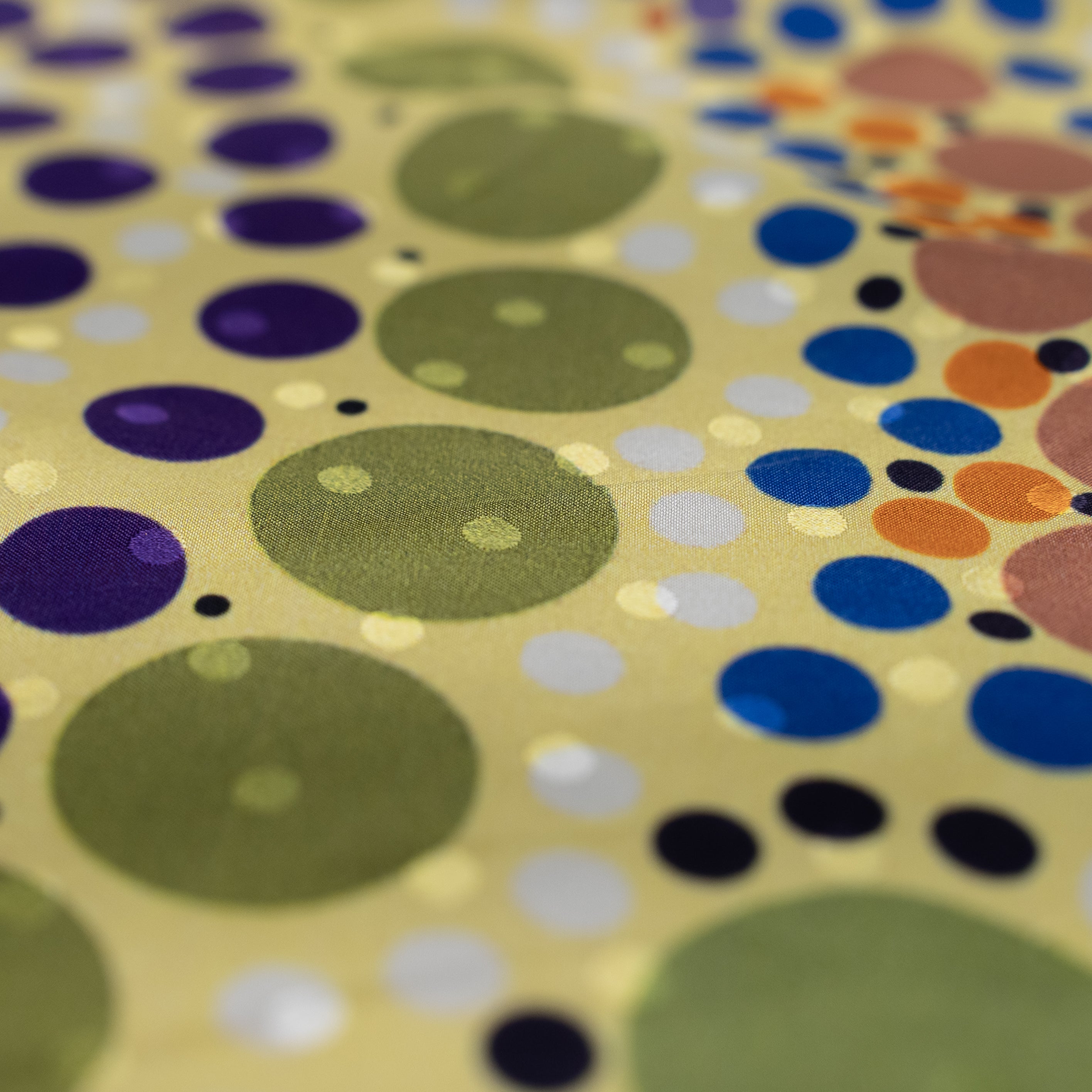 Silk Jacquard - Geometric - Multicoloured Patterned Dots