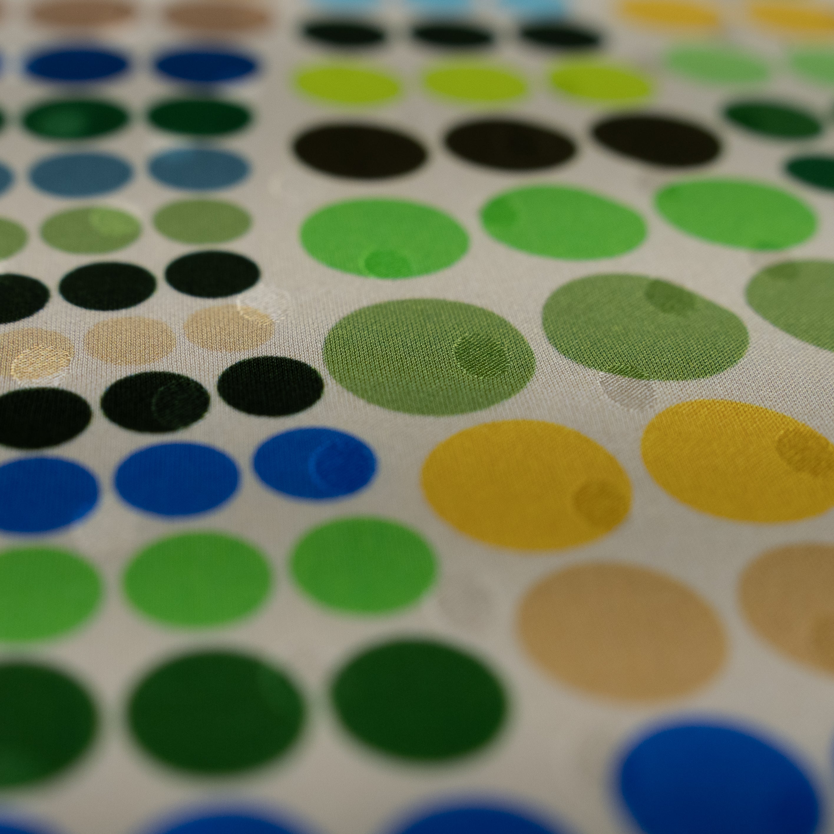 Silk Jacquard - Geometric - Multicoloured Dots #1