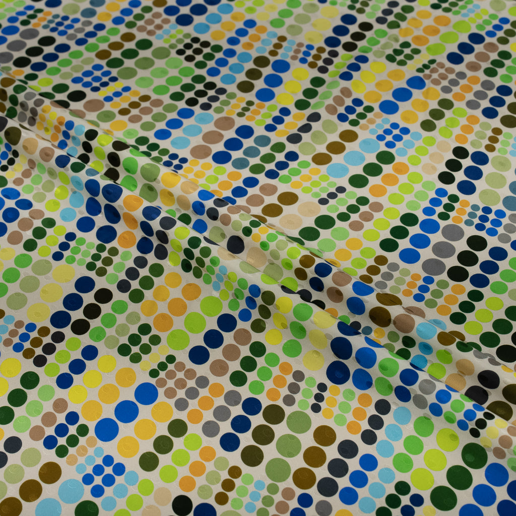 Silk Jacquard - Geometric - Multicoloured Dots #1