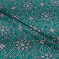 Silk Jacquard - Jewels - Geometric Diamonds on Teal