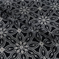 Silk Jacquard - Jewels - Geometric Diamonds on Black