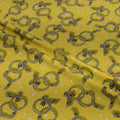 Silk Jacquard - Jewels - Golden Bow Bracelets on Yellow