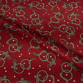 Silk Jacquard - Jewels - Bow Bracelets on Red