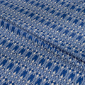 Silk Jacquard - Geometric - Blue & White