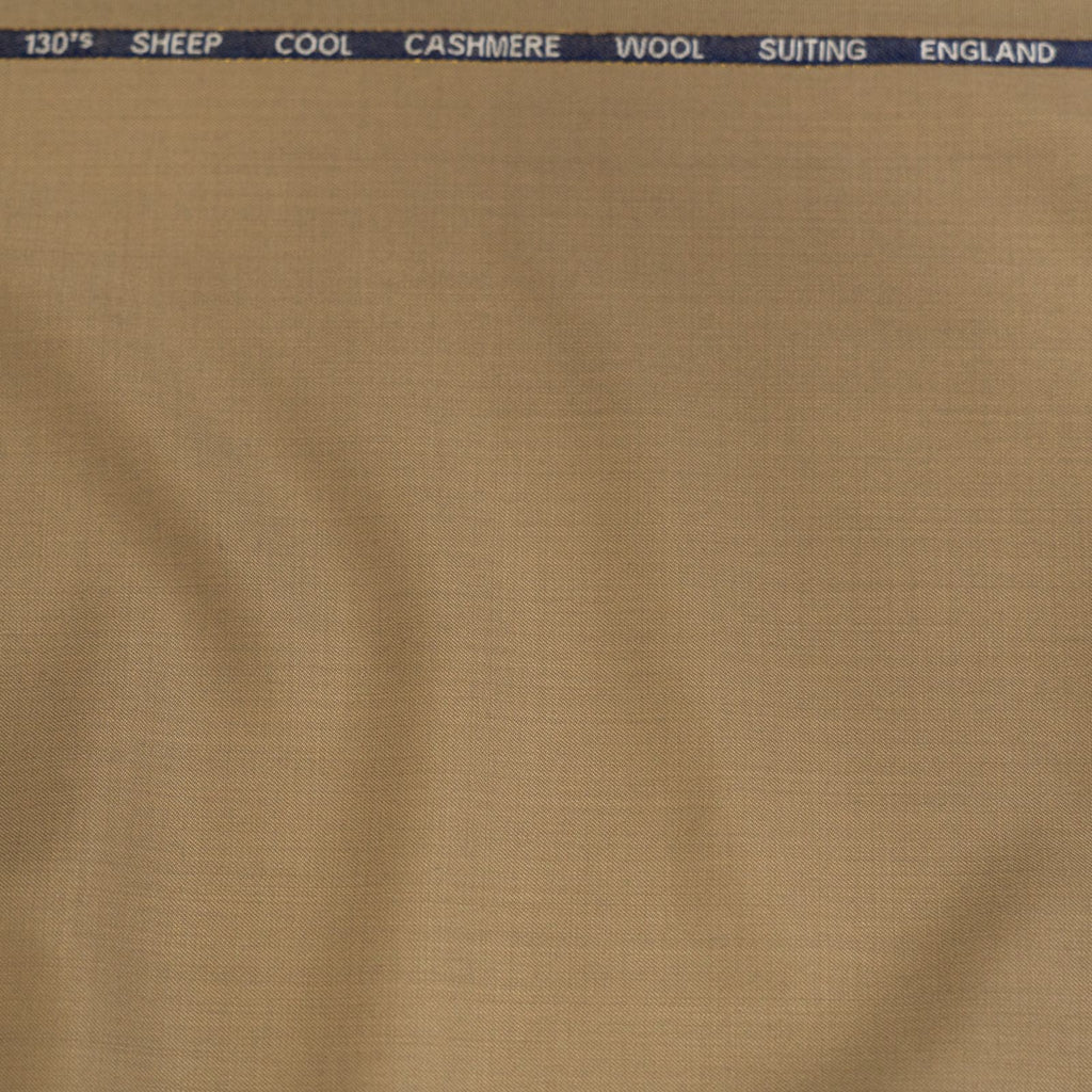 AL ANAKA English Cashmere-Feel Wool suiting — Camel