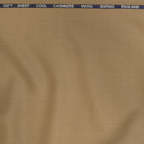AL ANAKA English Cashmere-Feel Wool suiting — Camel