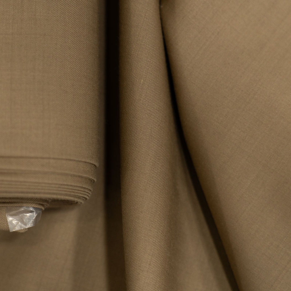AL ANAKA English Cashmere-Feel Wool suiting — Camel