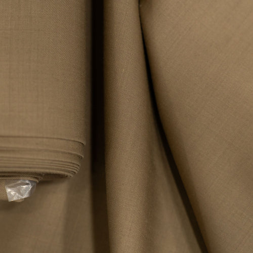 AL ANAKA English Cashmere-Feel Wool suiting — Camel