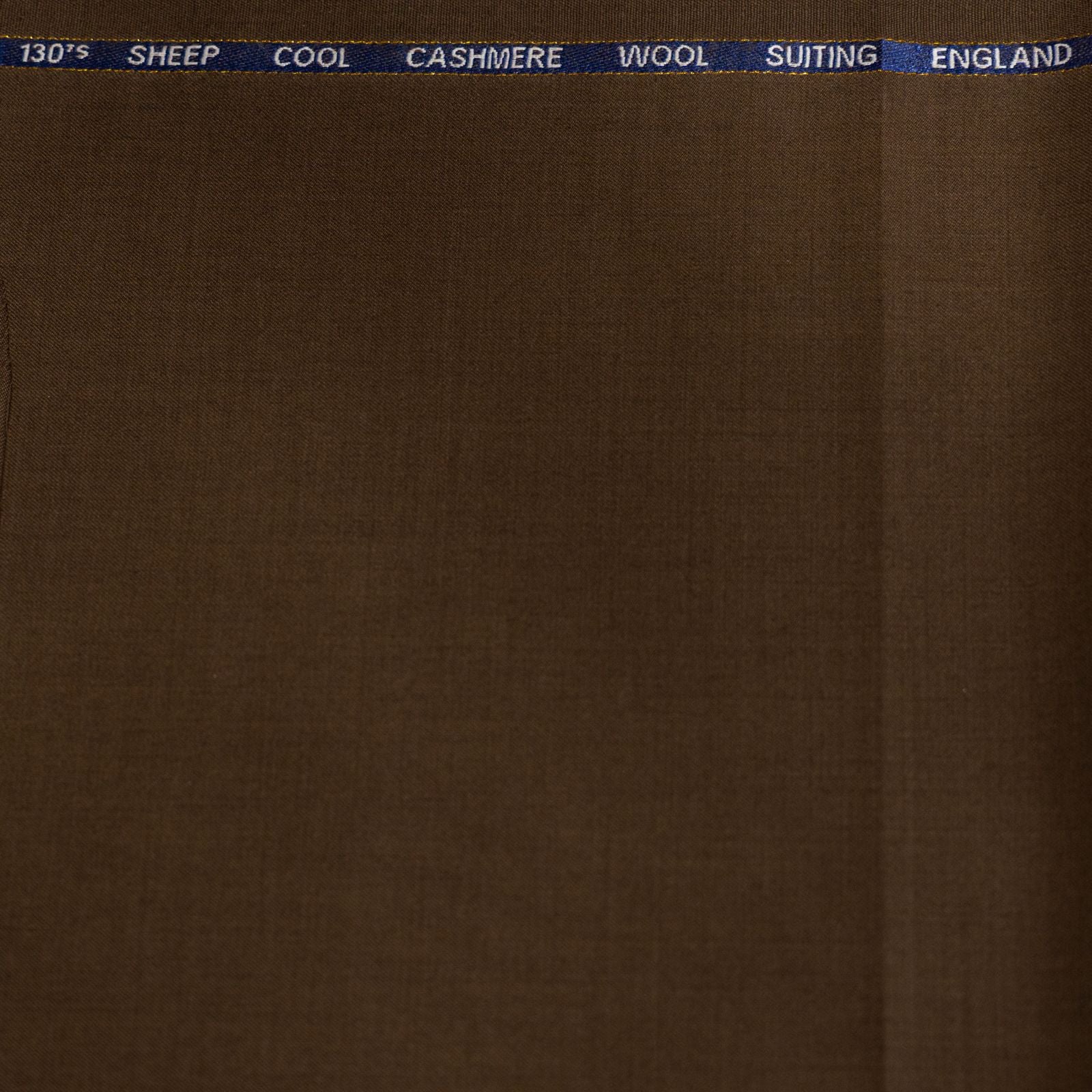 AL ANAKA English Cashmere-Feel Wool suiting — Chocolate Brown