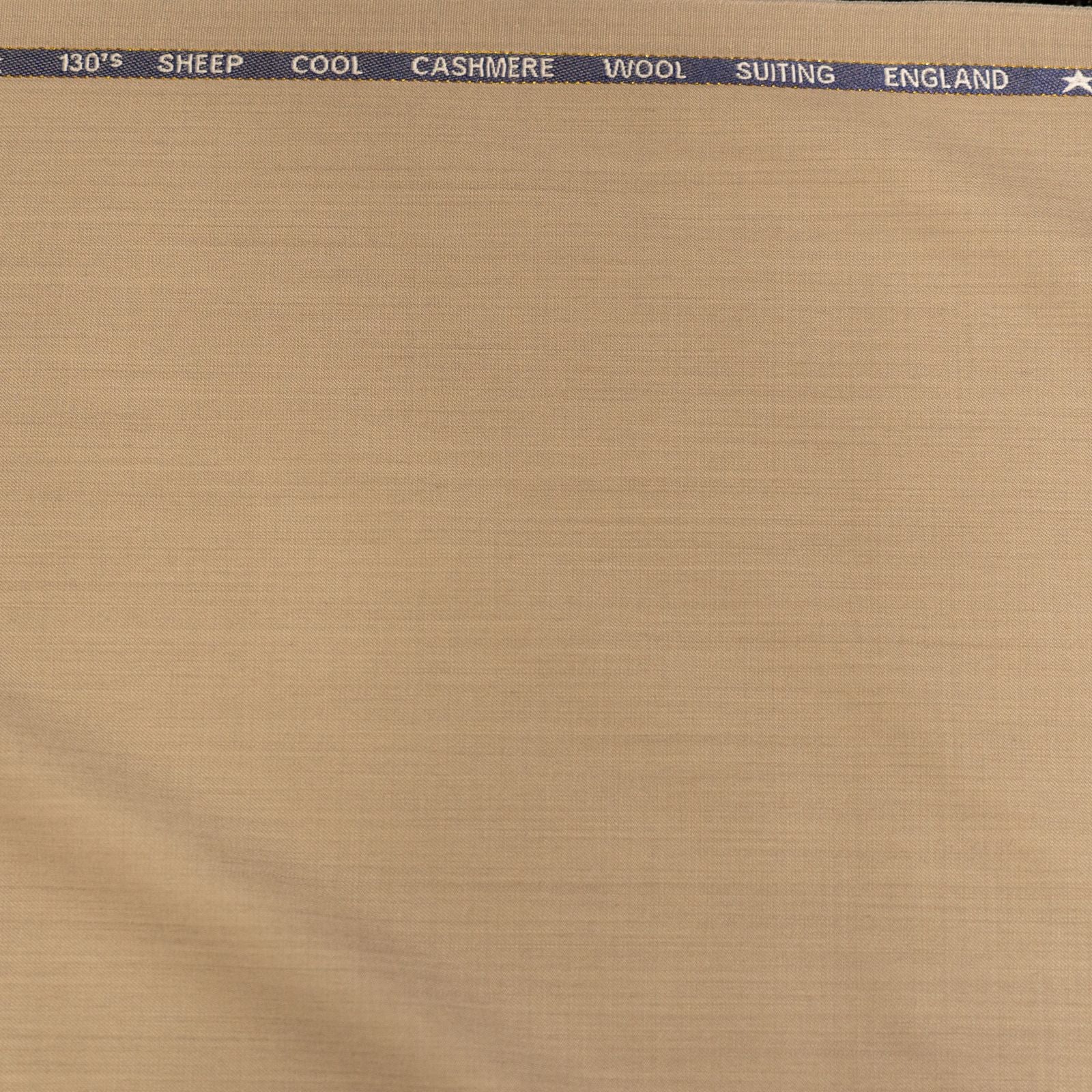 AL ANAKA English Cashmere-Feel Wool suiting — Biscuit