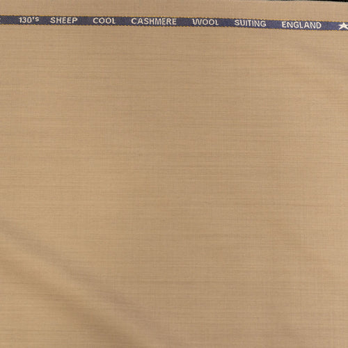 AL ANAKA English Cashmere-Feel Wool suiting — Biscuit