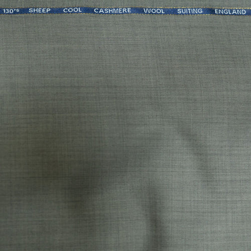 AL ANAKA English Cashmere-Feel Wool suiting — Sage Green