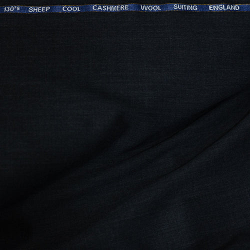 AL ANAKA English Cashmere-Feel Wool suiting — Midnight Black