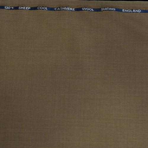 AL ANAKA English Cashmere-Feel Wool suiting — Khaki