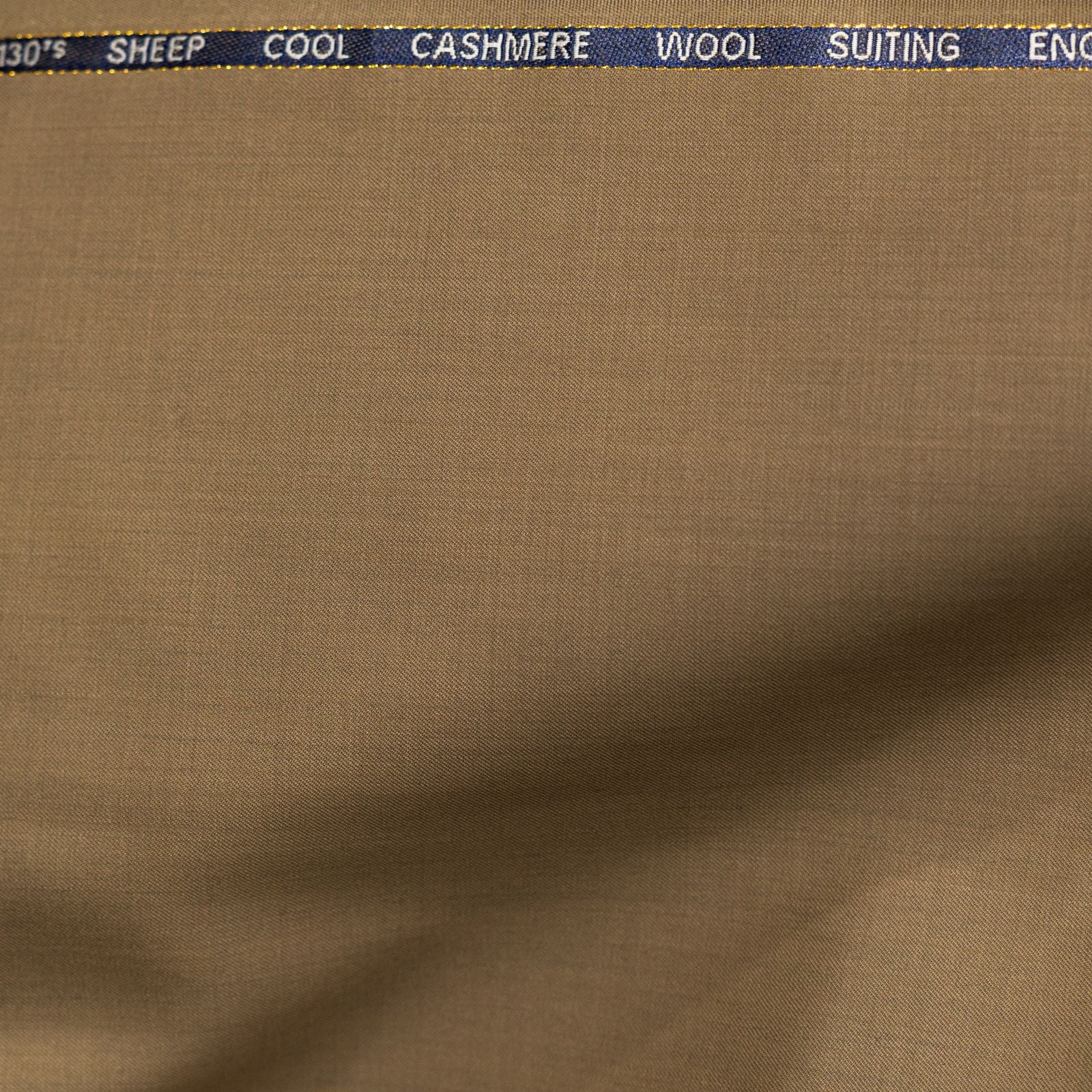 AL ANAKA English Cashmere-Feel Wool suiting — Wheat