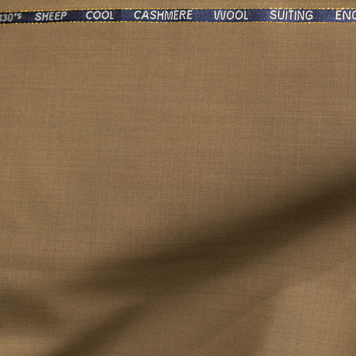AL ANAKA English Cashmere-Feel Wool suiting — Wheat