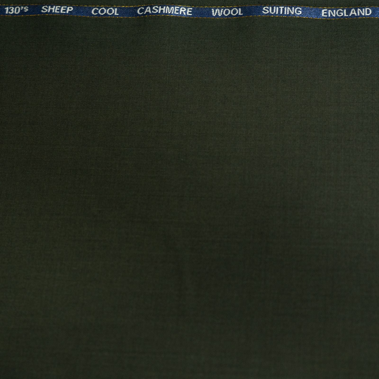 AL ANAKA English Cashmere-Feel Wool suiting — Dark Olive