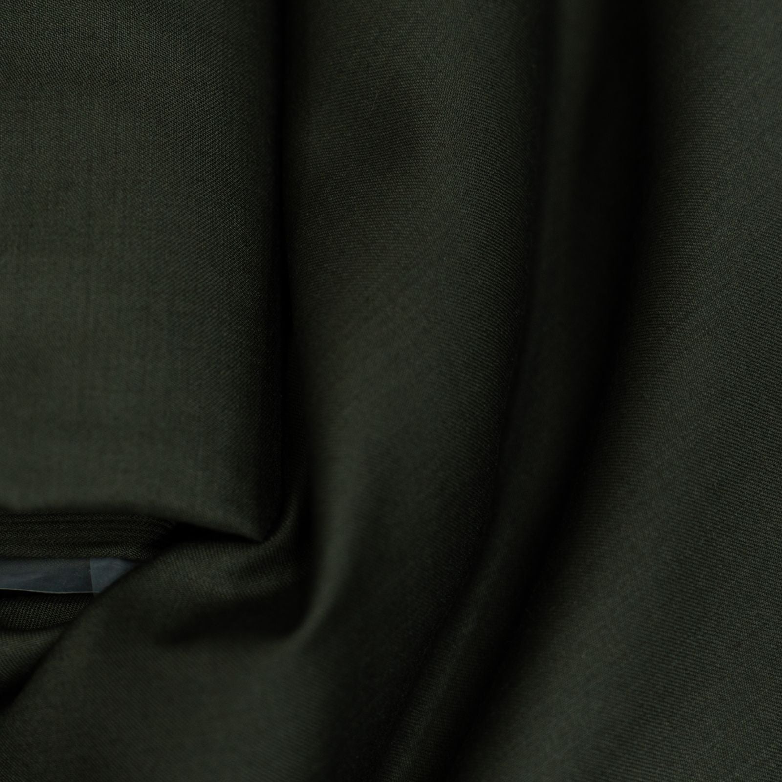 AL ANAKA English Cashmere-Feel Wool suiting — Dark Olive