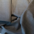 AL ANAKA English Cashmere-Feel Wool suiting — Mid Grey