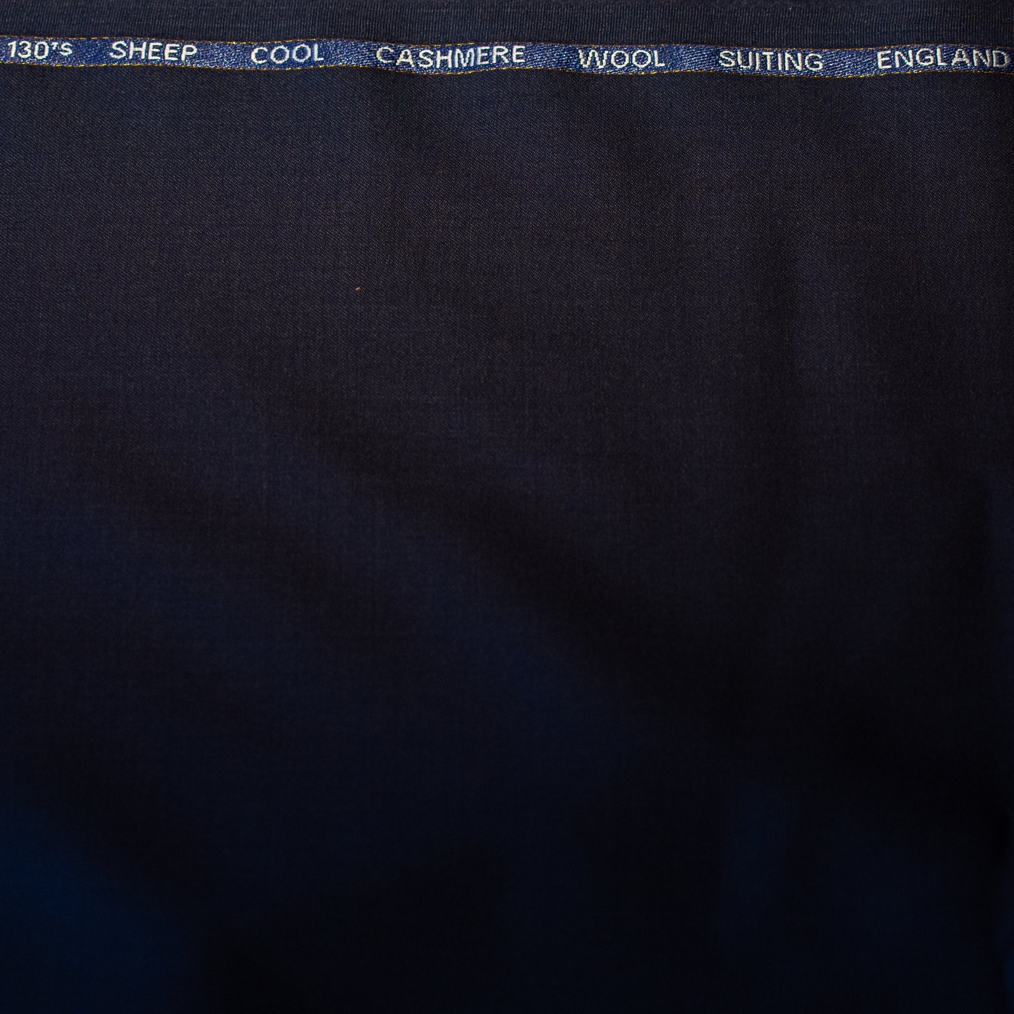 AL ANAKA English Cashmere-Feel Wool suiting — Midnight Navy
