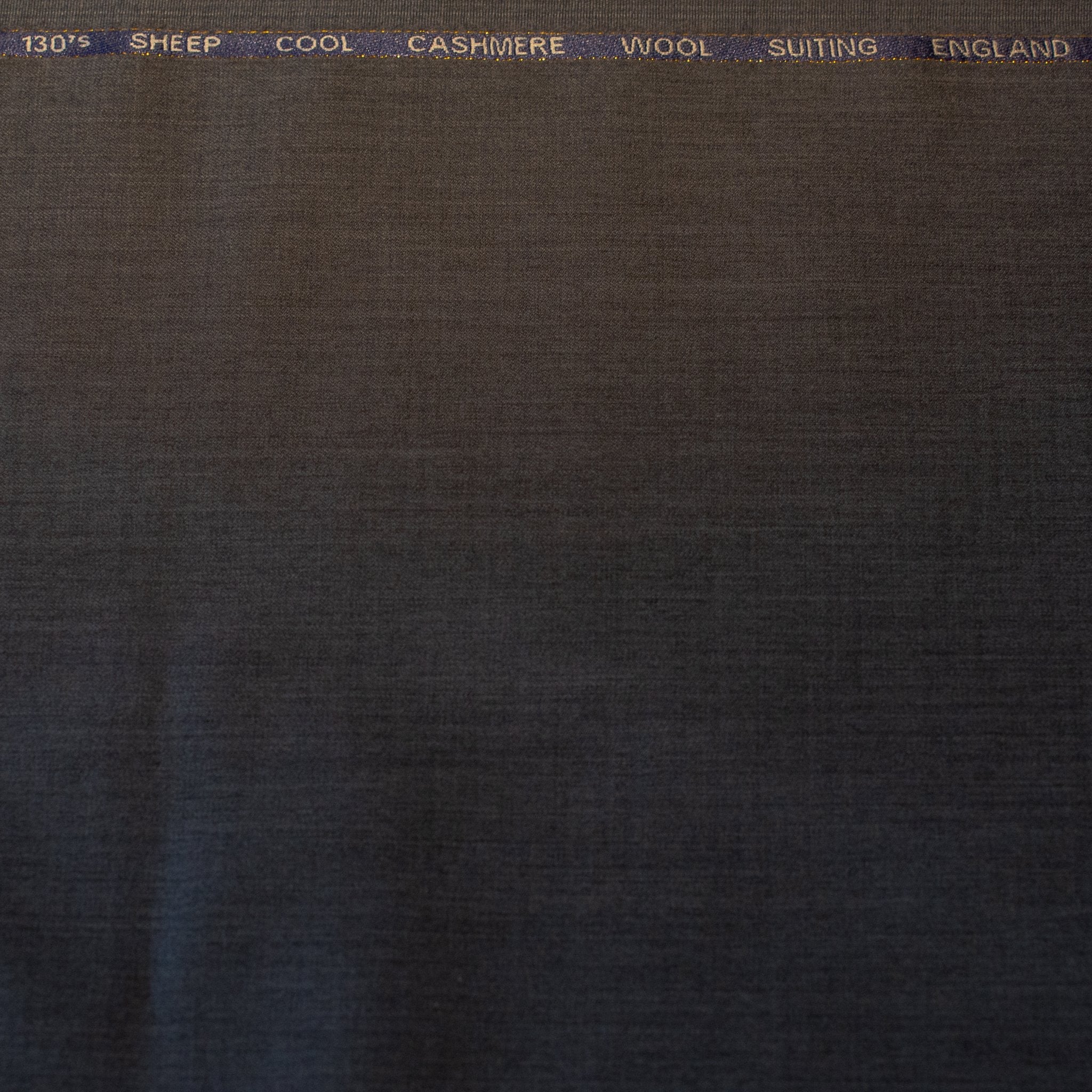 AL ANAKA English Cashmere-Feel Wool suiting — Dark Brown