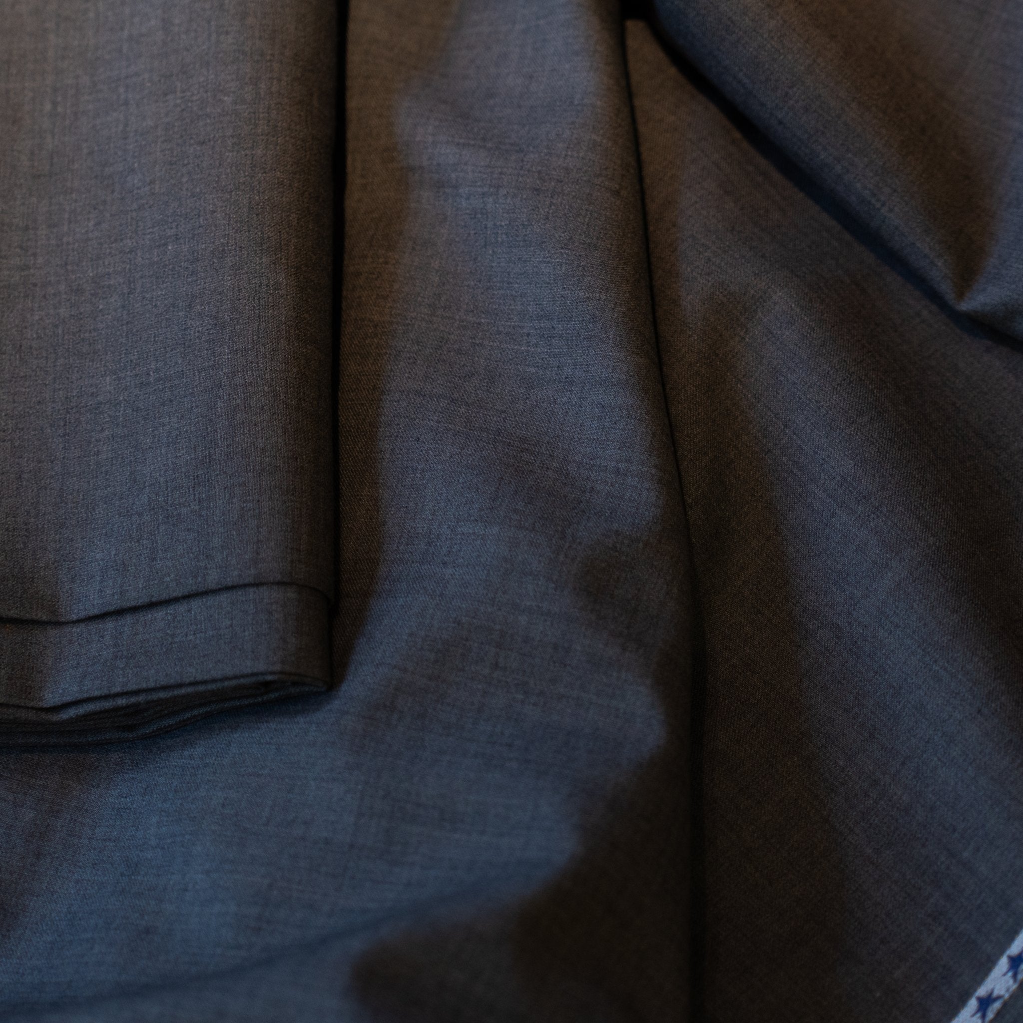 AL ANAKA English Cashmere-Feel Wool suiting — Dark Brown