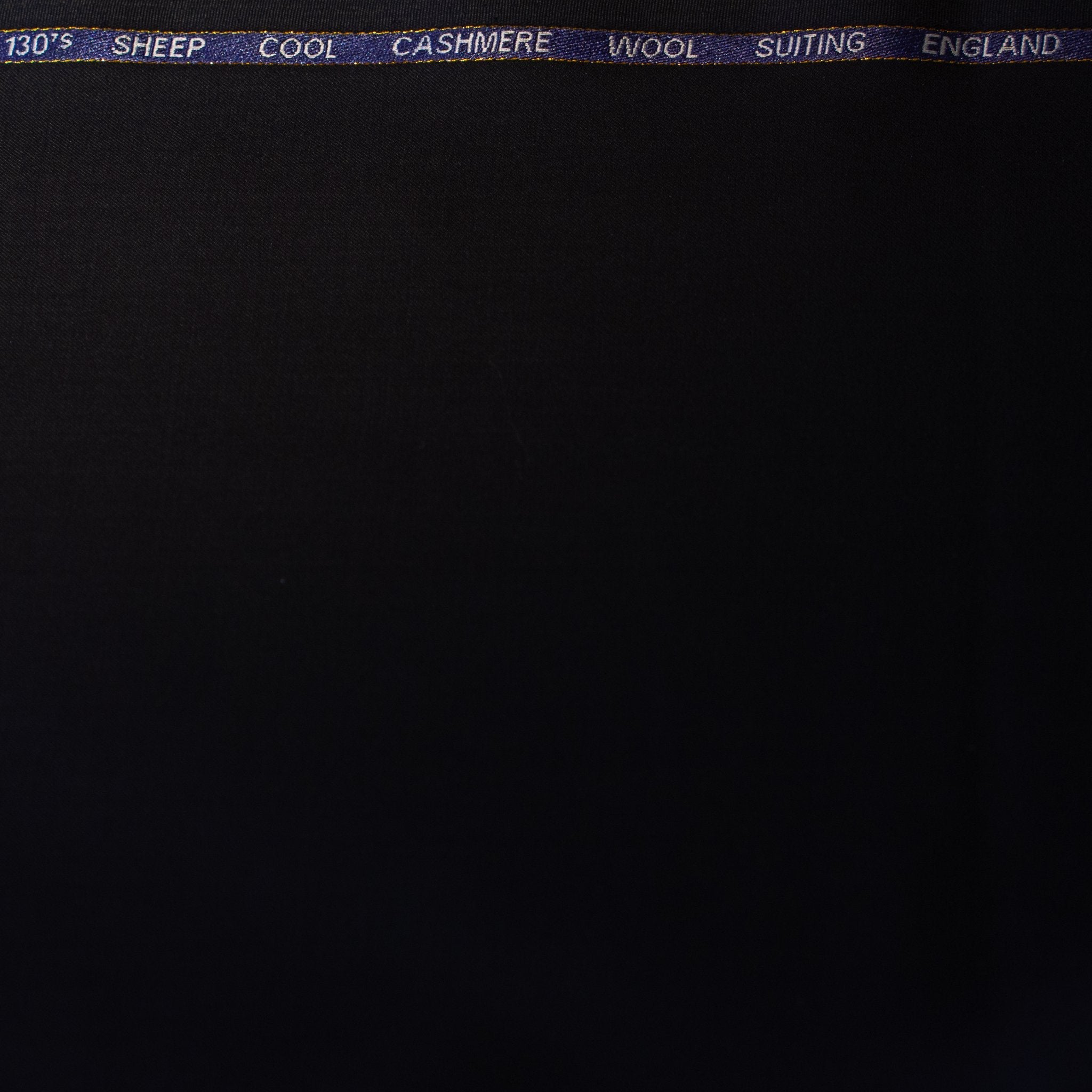 AL ANAKA English Cashmere-Feel Wool suiting — Ink Black