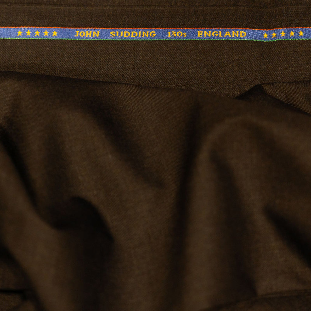 AL ANAKA Mixed Plain suiting — Chocolate