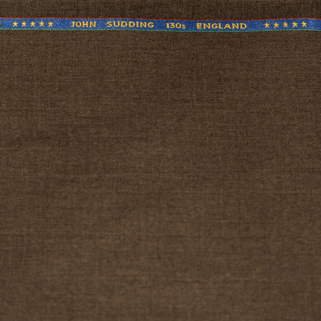 AL ANAKA Mixed Plain suiting — Chestnut