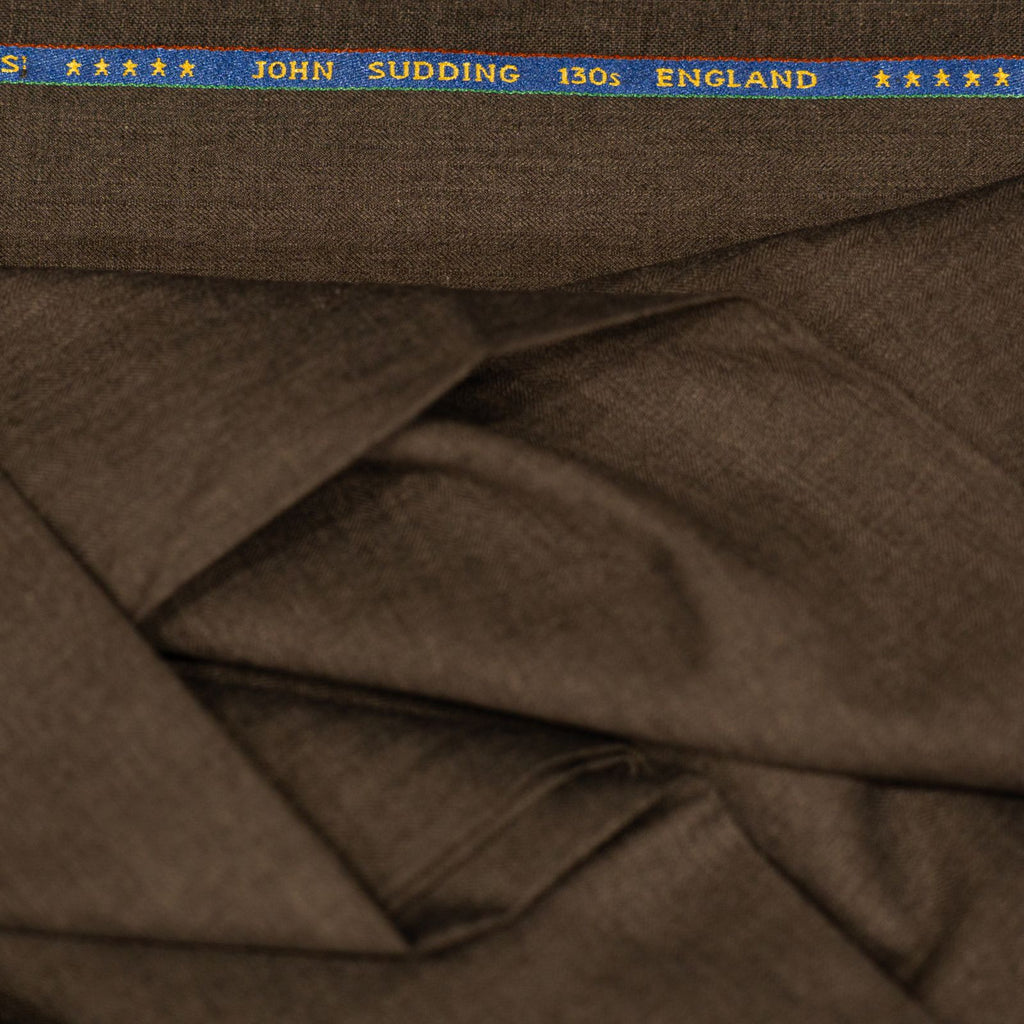 AL ANAKA Mixed Plain suiting — Chestnut