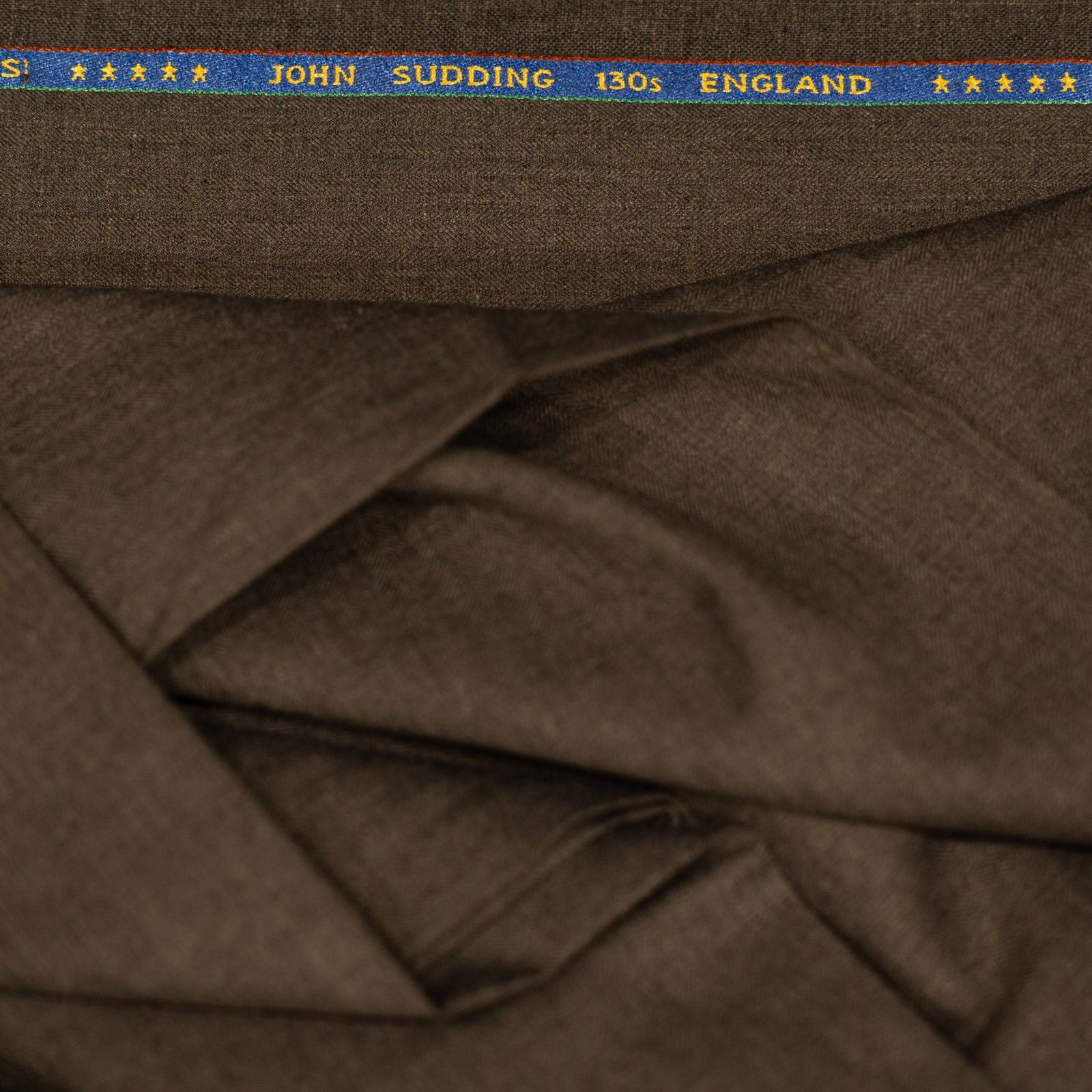 AL ANAKA Mixed Plain suiting — Chestnut