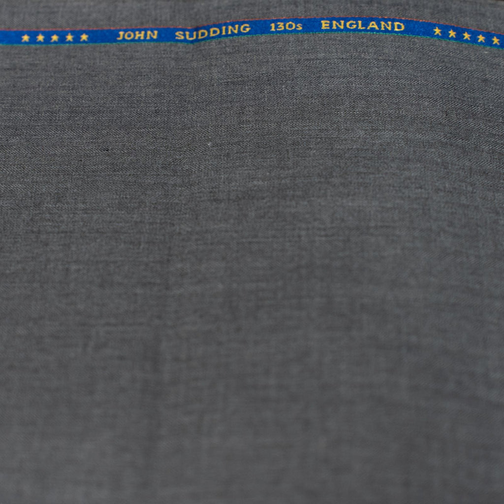AL ANAKA Mixed Stripe suiting — Light Grey