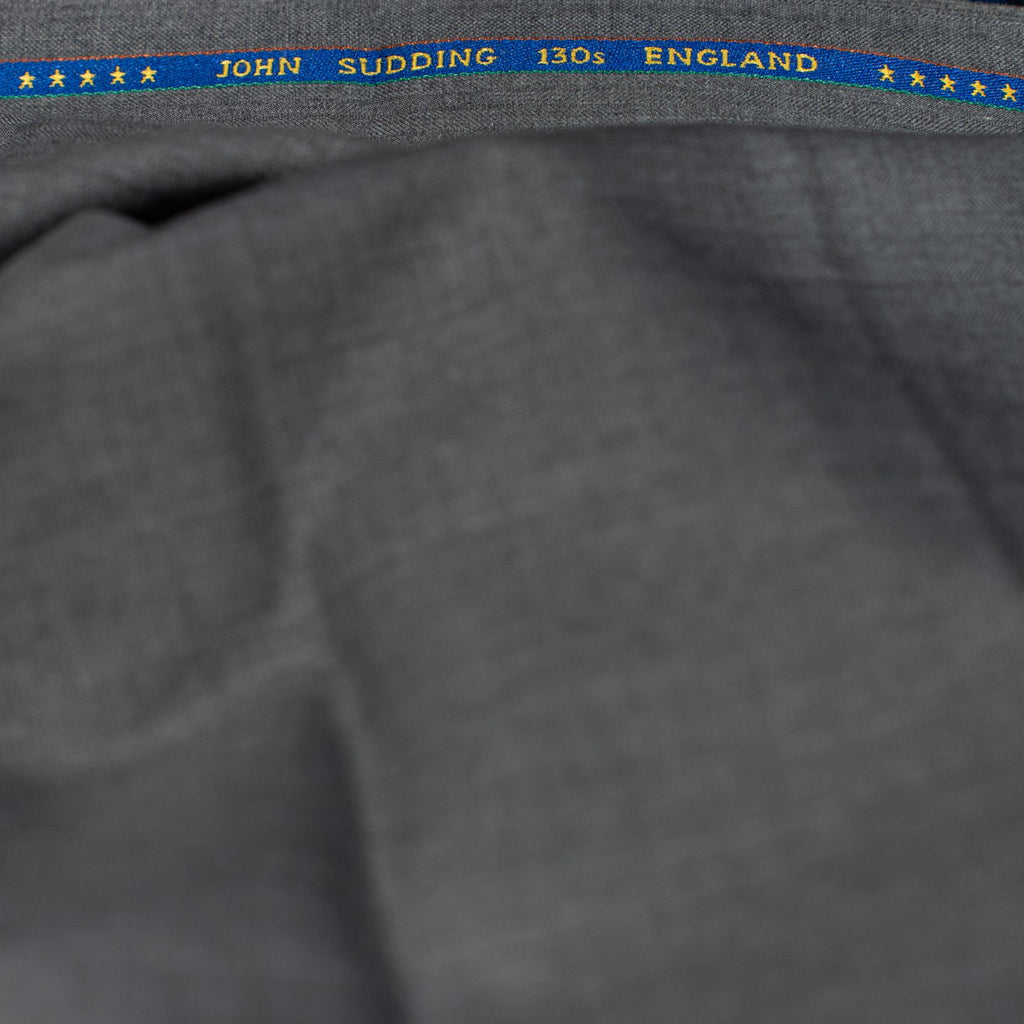 AL ANAKA Mixed Stripe suiting — Light Grey