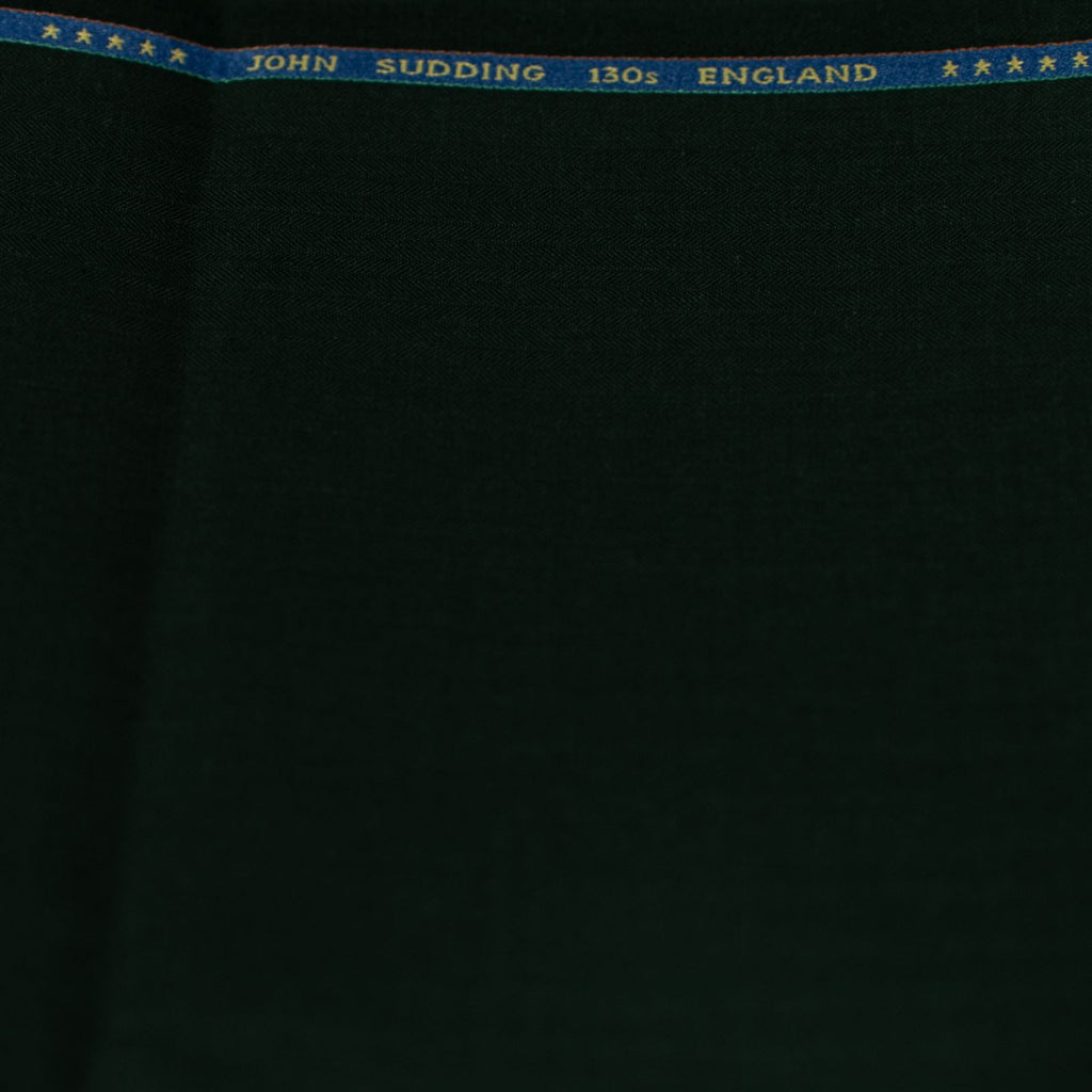 AL ANAKA Mixed Stripe suiting — Racing Green
