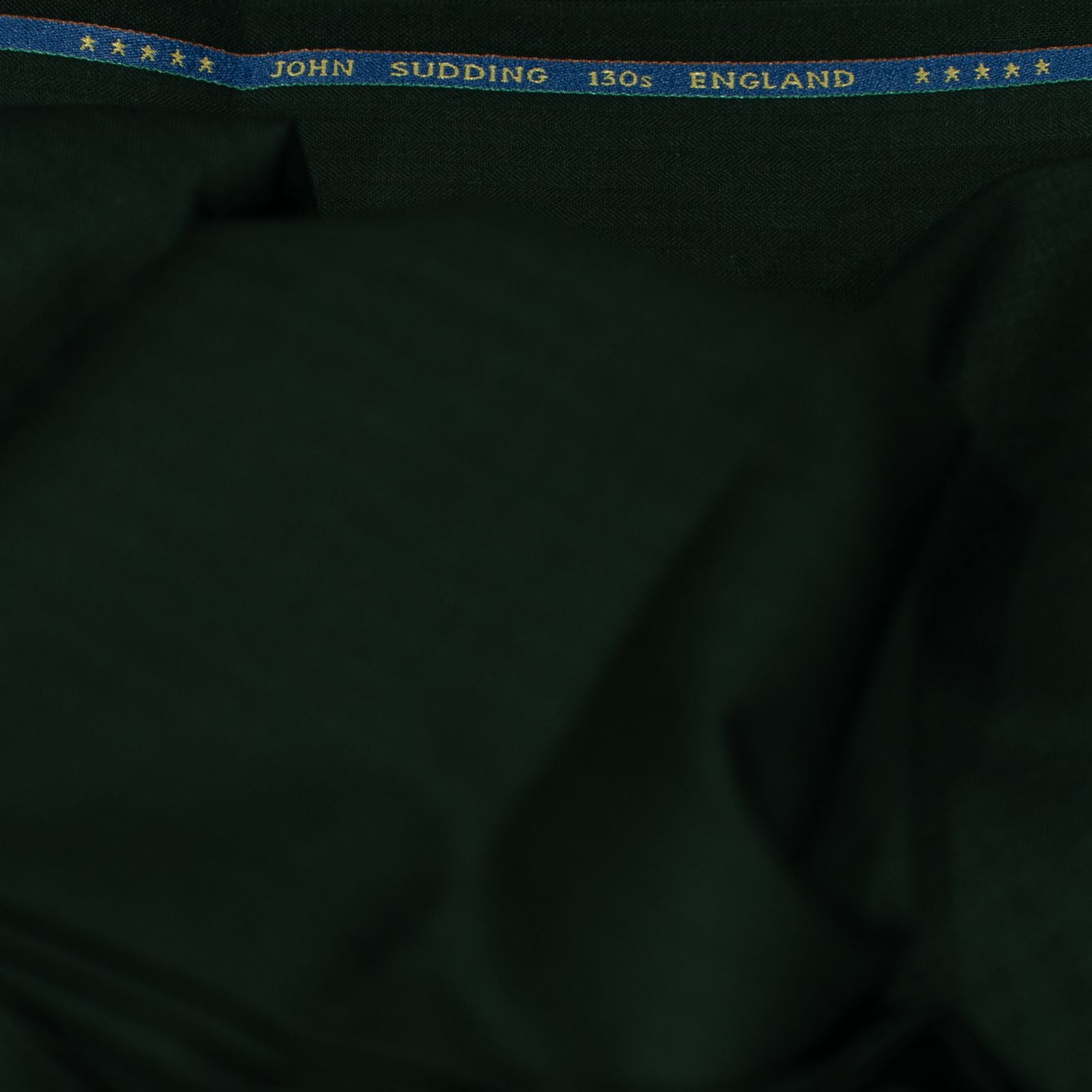 AL ANAKA Mixed Stripe suiting — Racing Green