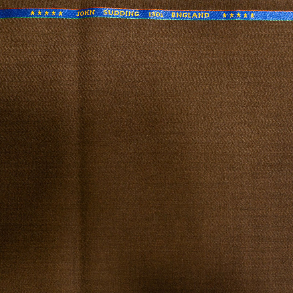 AL ANAKA Mixed Stripe suiting — Tobacco
