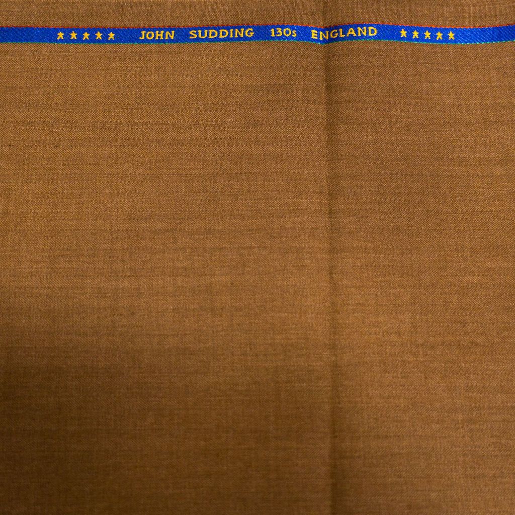 AL ANAKA Mixed Stripe suiting — Caramel